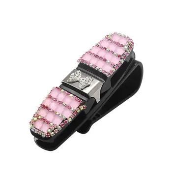 

Car-mounted Diamond Clip Boxed Rotating Car Glasses Clip 360 Degree Rotating Glasses Clip Car Paper Clip