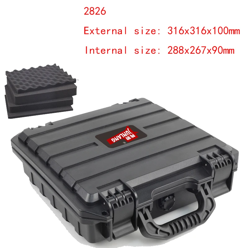 New Portable Plastic Protective Safety Tool Box Waterproof Anti-fall Precision Instrument Case Sponge Shockproof ToolBox portable tool chest Tool Storage Items