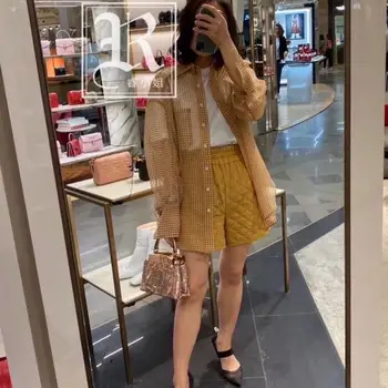 

2020 Spring Summer Fall Runway Vintage Turn down Collar Long Sleeve Women Ladies Party OL Casual Top Shirts Loose Silk Blouse
