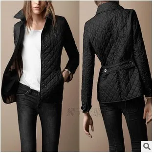 

2019 Autumn And Winter New Style Europe And America Big Brand Elegant Fold-down Collar Single Breasted Slim Fit Warm Cotton-padd