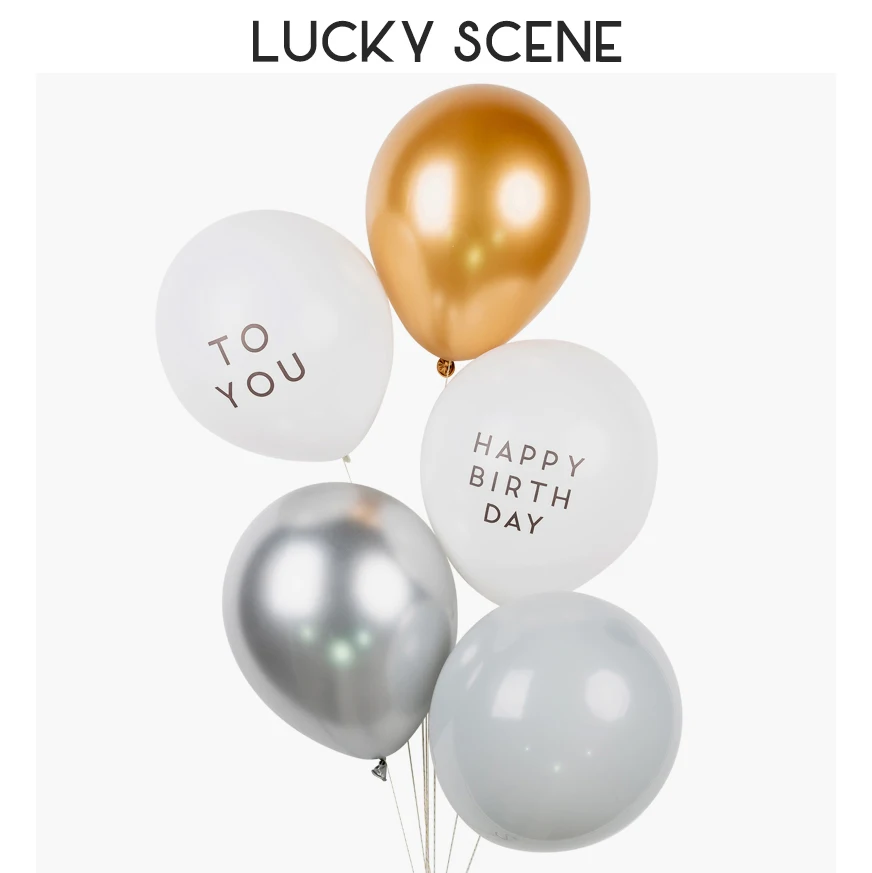 Латексный воздушный шар с надписью Happy Birthday To You 5 шт. 10 дюймов украшения на день
