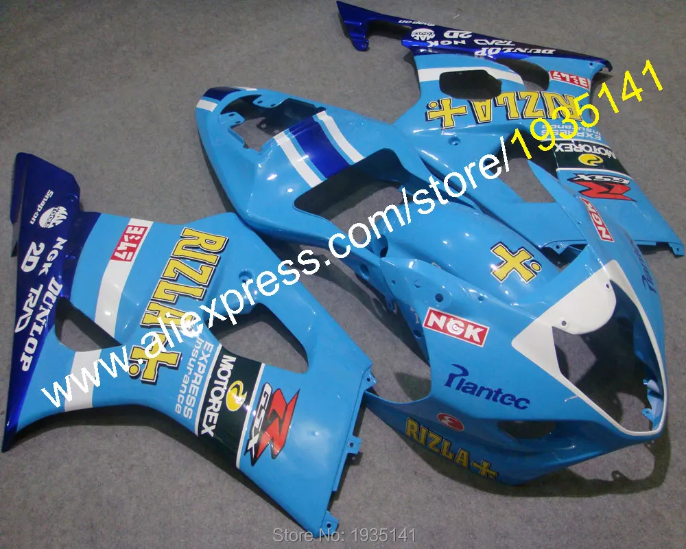 Для Suzuki GSX-R1000 2003 2004 K3 GSXR 1000 03 04 GSXR1000 синий послепродажный спортивный мотоцикл обтекатель(литье под давлением
