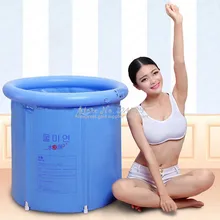 21% Складная бочка для взрослых, утолщенная детская бочка для ванны, пластиковая надувная ванна для взрослых, большая Бытовая Ванна