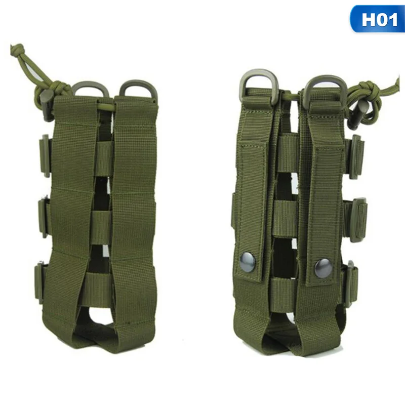 0.5L-2.5L тактический Molle мешок бутылки воды Нейлон Военный чехол для фляги кобура Открытый путешествия чайник сумка - Color: 01