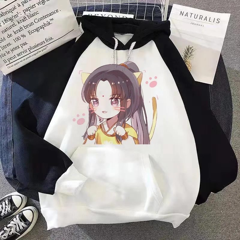 Пурпурный Аниме Mo Dao Zu Shi Косплей Wei WuXian Lan WangJi BL зимнее Теплое повседневное пальто унисекс толстовки ChenQingLing Толстовка - Цвет: Пурпурный