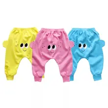 Новые стильные весенне-осенние детские штаны из чистого хлопка Большие Штаны-шаровары для мальчиков и девочек