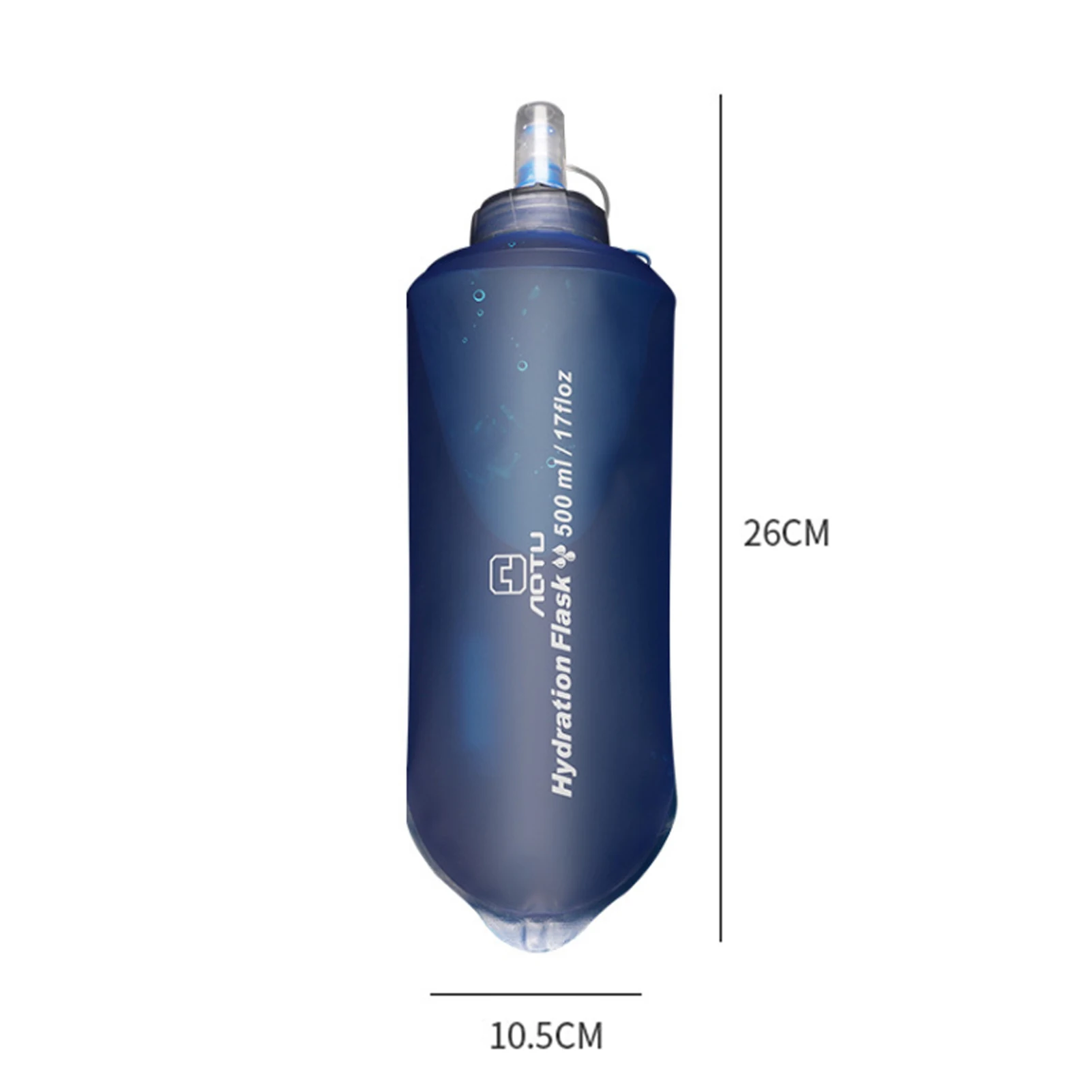 Outdoor Sports Folding Soft Water Bottle 500 Ml Bottle Of Free Tpu Water Running Bag Waistband Marathon Vest