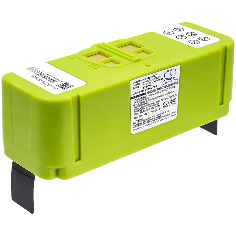 Premium batería para iRobot Roomba 890 Roomba 891 Roomba 895 Roomba 896  Roomba 960 Roomba 965 Roomba 980 de 4000mAh / 57.60Wh|Baterías digitales| -  AliExpress