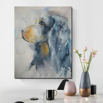

Description Dog Animal Print Canvas Painting Poster Prints Marble Wall Art Painting Decorative Picture Modern Home Decoration
