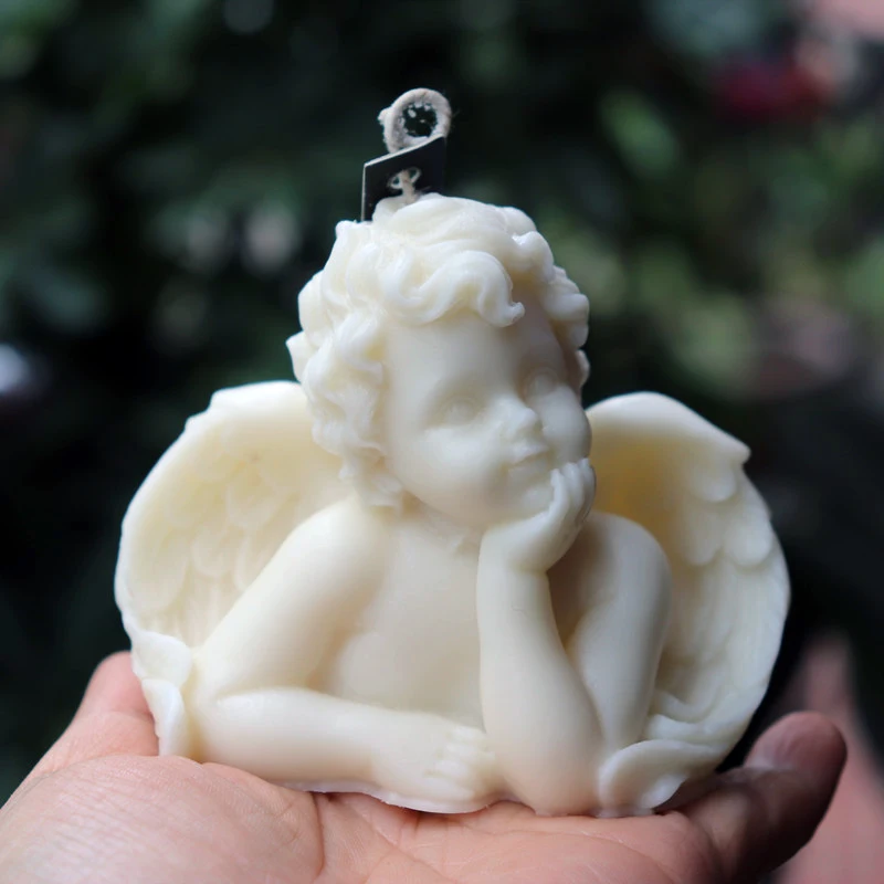 Silicone Plaster Baby Molds Handmade Angel Candle Molds Aroma Plaster
