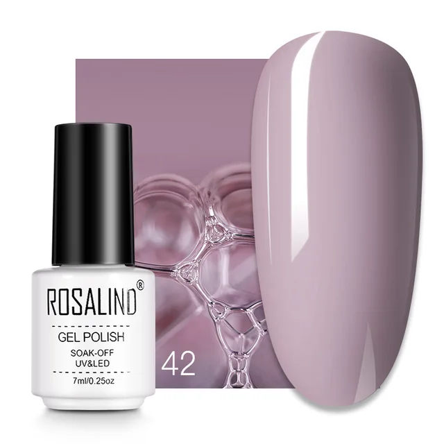 ROSALIND 7ML Nail Gel Polish Hybrid Varnishes All For Manicure Nails Art Base Top Coat UV Lamp Vernis Semi Permanent Varnishes RC42