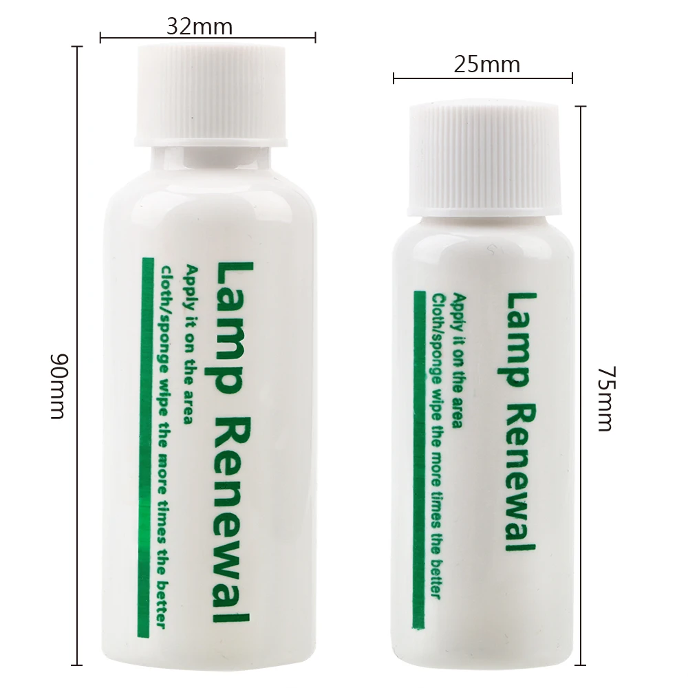20/50ml Liquid Car Headlight Restoration Lamp Renovation Lights Renewal Agent Polishing Coat Maintenance Motorcycle Accessories