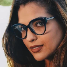 Женские прозрачные Рецептурные очки для глаз кошки женские очки оптические оправы сексуальные очки «кошачий глаз» 0079