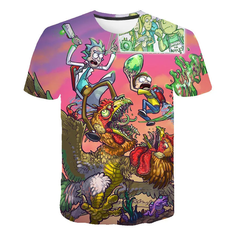free delivery Rick and Morty By Jm2 Art 3D t shirt Men