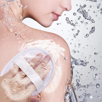 

10 Pieces Exfoliating Loofah Sponge Pads, Natural Luffa Sponge Scrubber Body Brush Skin Cleansing for Men and Women