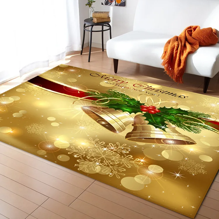 3D коврик на дверь с Рождеством, вечерние ковры для гостиной, спальни, Новогоднее украшение для детской комнаты, большой ковер