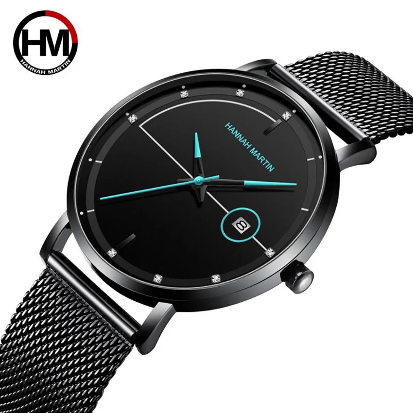 

Top Brand luxury Simple Design Waterproof clock Stainless Steel Mesh Small Dial Men Watches Quartz relogio masculino feminino