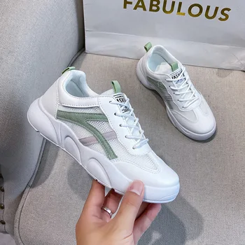 

New Harajuku White Shoes Womens Low-cut Flats Loafers Comfortable Increased Fashion Sneakers Ladies Classics Skateboarding Shoes