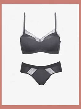 

Underwear girl's small chest gathers no steel ring bra student's modal cotton comfortable Japanese department girl's bra suit