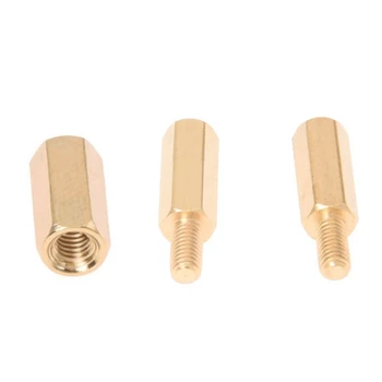 

Hot 50Pcs M3 Male Thread Hex Standoff Hexagonal Spacer & 50Pcs Brass Screw Hexagonal Stand-Off Spacer M3 Male x M3 Female 12Mm B