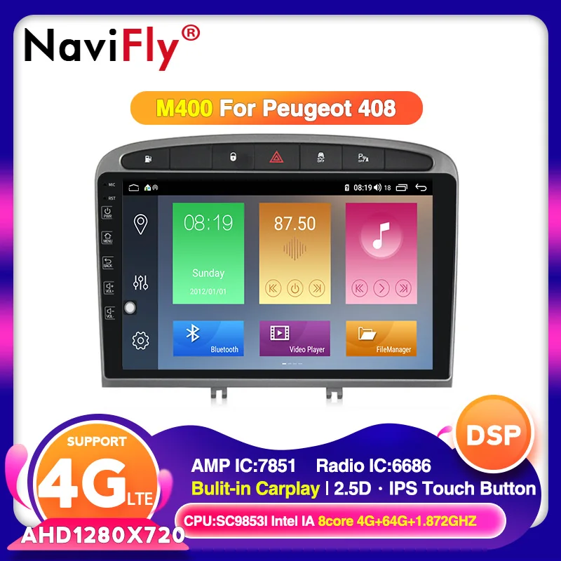 4G LTE Android 10 для peugeot 408 308 308SW Автомобильный мультимедийный dvd плеер навигация GPS радио поддержка BT WIFI USB carplay gps|Мультимедиаплеер для авто|   | АлиЭкспресс