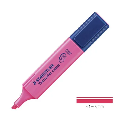 1 шт. STAEDTLER маркер косой маркер ручка дети граффити пуля журнал маркер ручка для заметок канцелярские принадлежности для студентов - Цвет: 23 Rose red