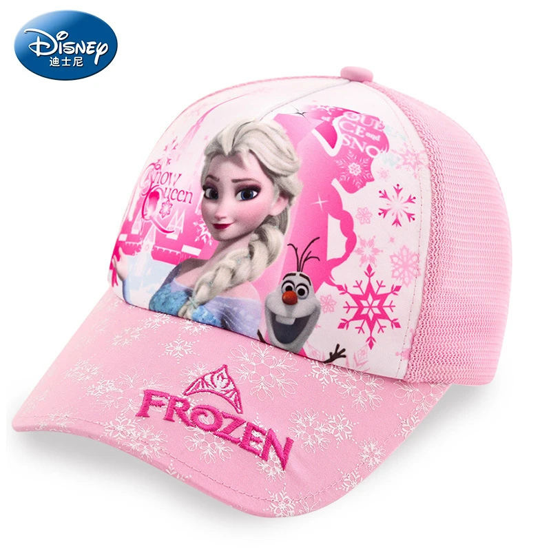Disney Frozen 2 шляпа Принцесса Анна шапка Эльзы для маленьких детей шапки уличная одежда хлопок Регулируемая дышащая шапочка для маленьких девочек