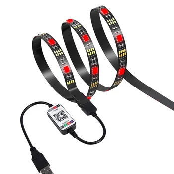 

Newly TV Backlight Light Strip LED RGB Background Bluetooth Control Flexible Adhesive Tape CTN88