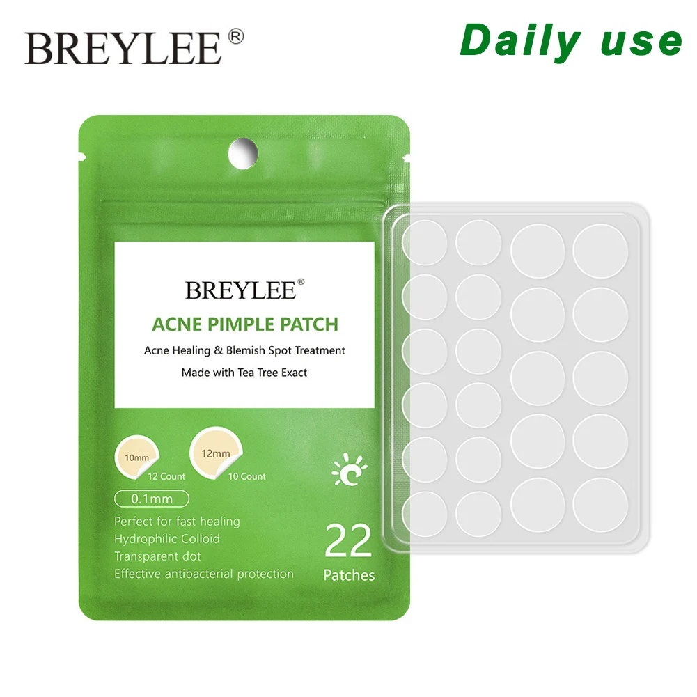 Tea Tree Skin Patch Acne Pimple Patch Reduce Invisible Stickers for Skin Care JS11 - Цвет: green Daily use
