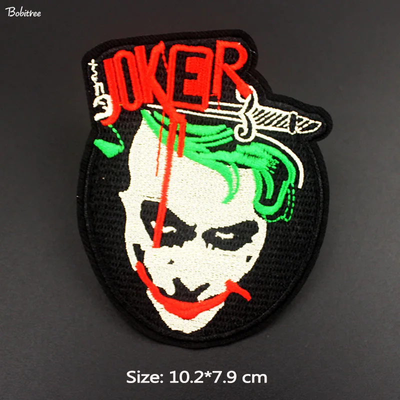 Удивительный Джокер железные нашивки в полоску для одежды куртка украшение для рюкзака вышитые креативный значок наклейки