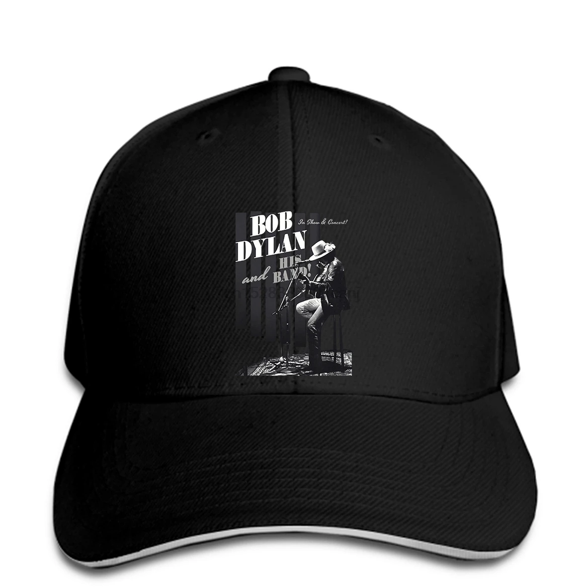 Baseball cap Fashion Print hat Design Bob Dylan His Band Tour caps Men's Graphic | Аксессуары для одежды