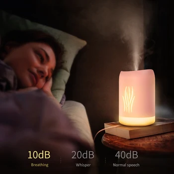

Mini Humidifier LED Lamp 7-colors Toiletry Kits Moisture Meter Air Diffuser Deep Moisturizing Hydrating Large Capacity 340ML