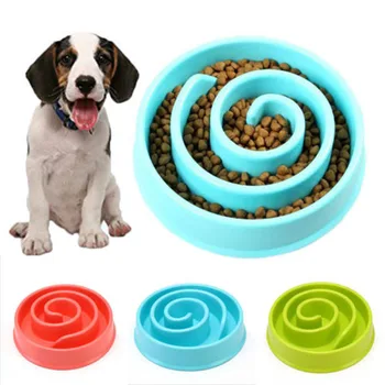 

Pet Dog Feeding Food Bowls Puppy Slow Down Eating Feeder Dish Bowel Prevent Obesity Dogs Supplies Dropshipping