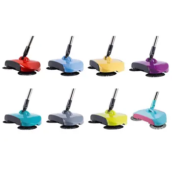 

Cleaning Supplies Hand-Pushing Sweeper Uncharged One-Hand Operation Adjustable Rod Rubber Roller Design Sweeping Machine