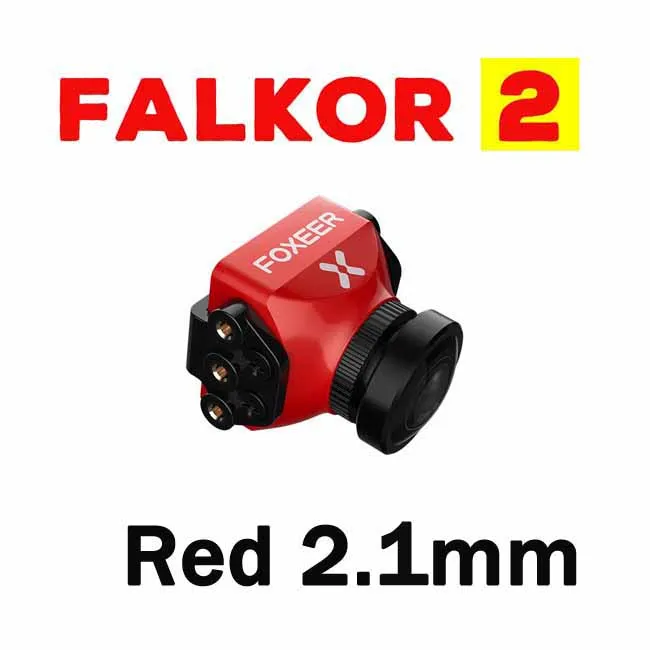 Foxeer Falkor V2 1200TVL мини/полноразмерная камера 16:9/4:3 PAL/NTSC переключаемый GWDR с кронштейном FPV камера поддержка фиксатор крыло - Цвет: Red 2.1mm