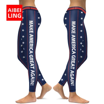 

AIBEILING MAGA Leggings Sports fitness leisure and home Allover engineered pring graphic 5 SIZE'S