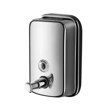 

Wall Mounted 304 Stainless Steel Hand Soap Dispenser Liquid Soap Dispenser Manual Liquid Shower Gel Box Hanging Dispenser