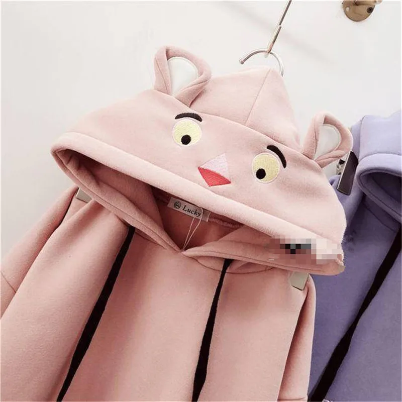 Kawaii Для женщин свободные кофты осень стильная футболка с изображением персонажей видеоигр принт в стиле Харадзюку Толстовка уличная белая негабаритных топы, зимние топы для девочек