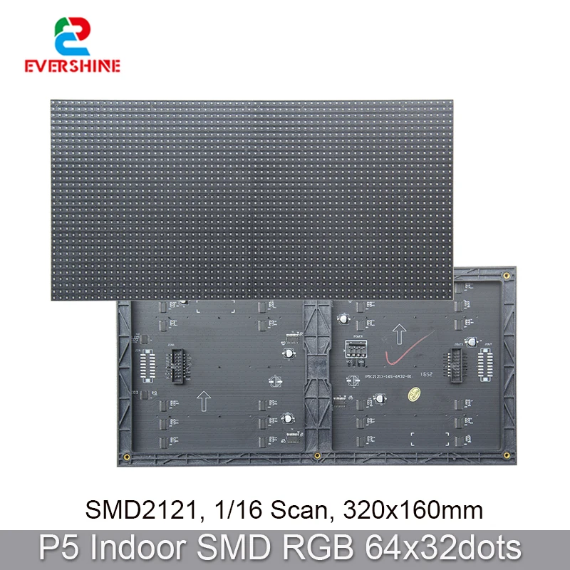 Smd2121 P5 RGB полноцветный 320x160 мм 64x32 пикселей 1/16s внутренняя Светодиодная панель
