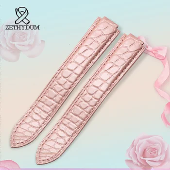 

Cowhide Watchbands 20*12 18*11 14*8mm women Quality Band Soft WatchBand Leather Sports Strap High Quality Royal pink Watchband