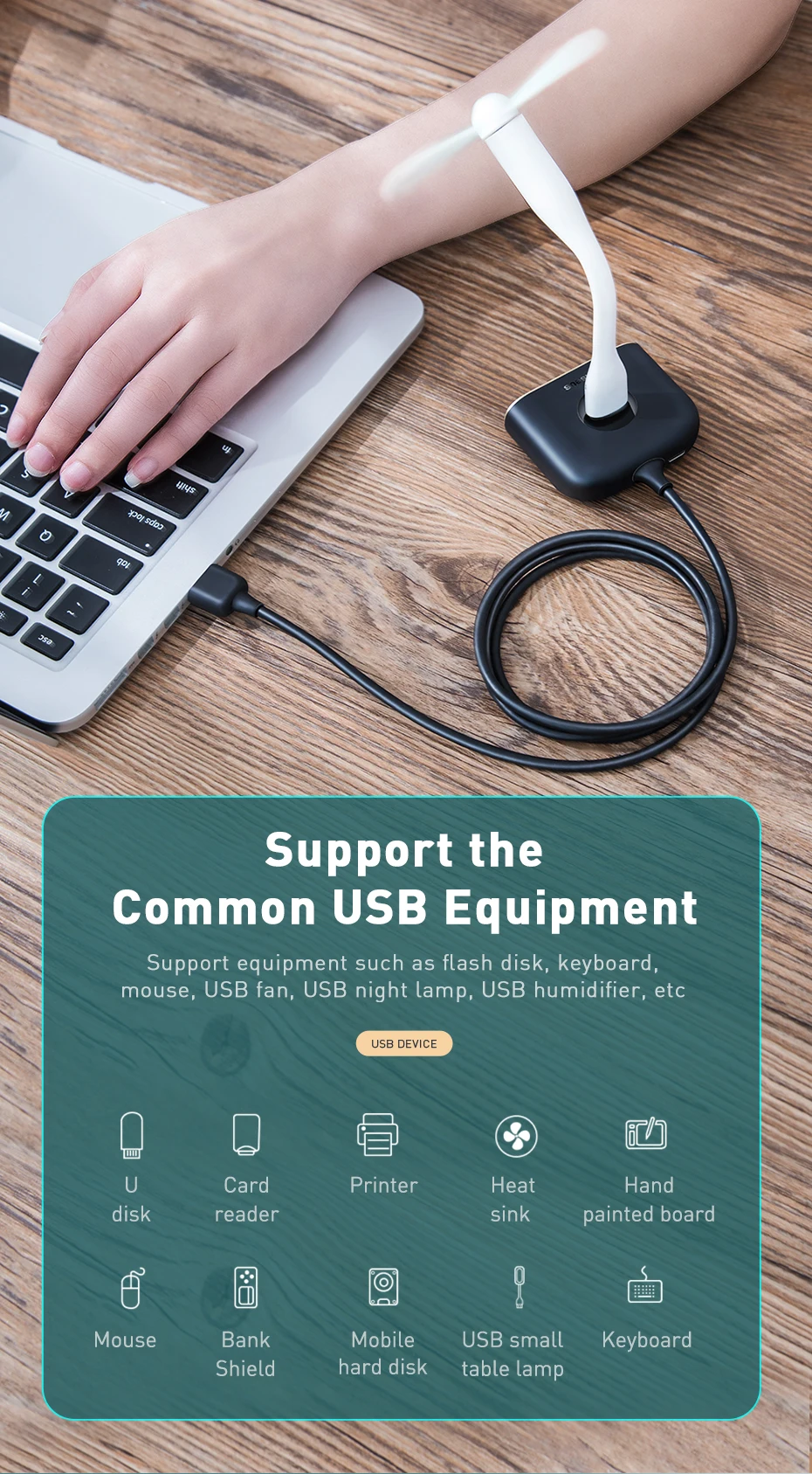 Baseus USB C концентратор к USB 3,0 USB концентратор для MacBook Pro Surface Pro 6 USB 2,0 концентратор USB Spliter с Micro usb портами usb type-C концентратор