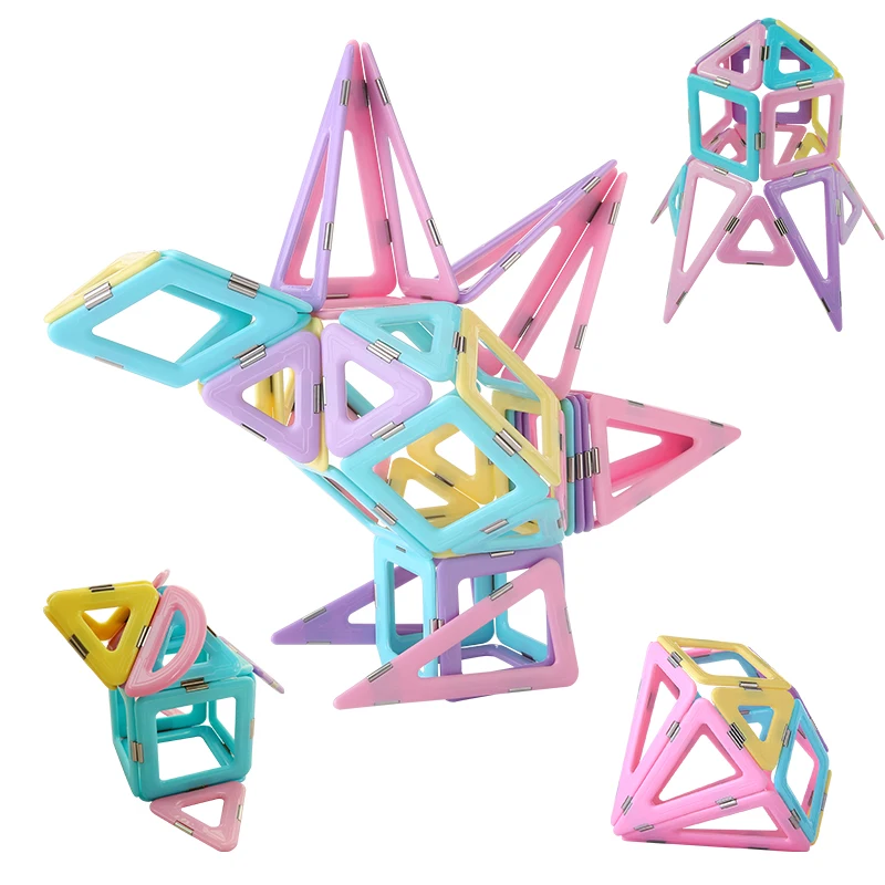 

62PCS Big Size Magnetic Blocks Set Magnet Designer Construction Set Model Building DIY Eductaional Toys for Children