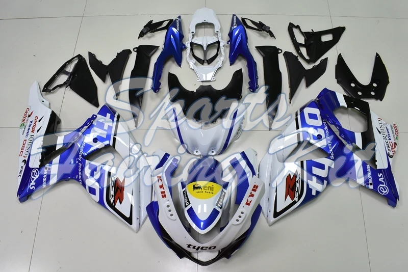 Наборы обтекателей для GSXR 1000 2009 2016 K9 белые синие комплекты Suzuki GSXR1000 2011 Abs