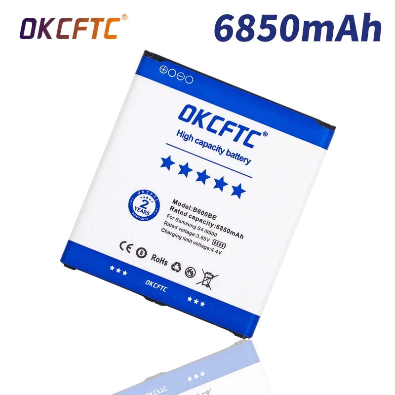 Аккумулятор B600BC B600BE для Samsung GALAXY S4 I9500 I9502 i9295 GT-I9505 I9508 I959 i337 i545 i959 6850 мАч | Мобильные