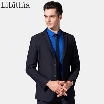 

Men Two Pieces Suits Luxury Slim Fit Blazer Jackets Pants Hight Quality Clothes Male Violet Wine Red Grey Black Blue Khaki A112