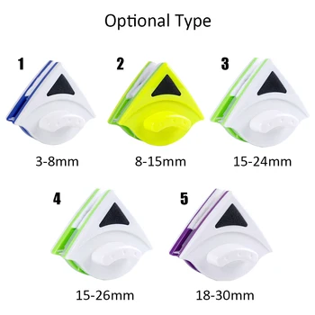 

Hot Double Sided Magnetic Window Cleaner Multi-function Triangle Cleaning Window Brush Glass Eraser for Home Glasses Cleaning To