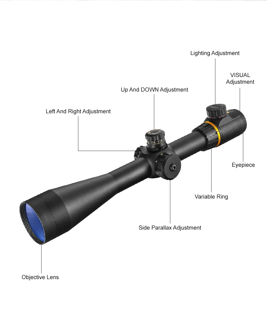 Bestsight 5-15x50 FFP прицел боковой Параллакс Регулировка длинный глаз рельеф прицел снайперской винтовки страйкбол охотничьи прицелы