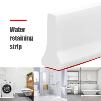 

1pc Water retaining strip Collapsible Shower Threshold Water Dam Shower Barrier and Retention System 0.5/1/1.5/2/2.5M GK