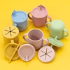 New Design Portable Multi-Function Drinking Cup Baby Feedin Liquid Feed Leak-Proof Straw Cup Food Storage Snack Cup 6