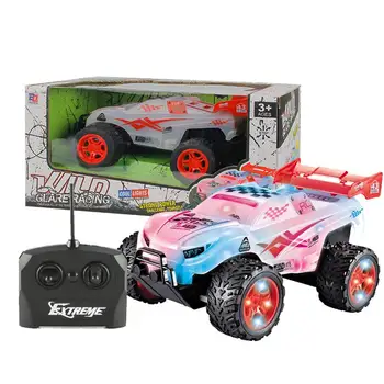 

Kuulee Children Car Toy 1:18 Remote Control Off-road Car with Light Kids Toy Plastics Remote control off-road car